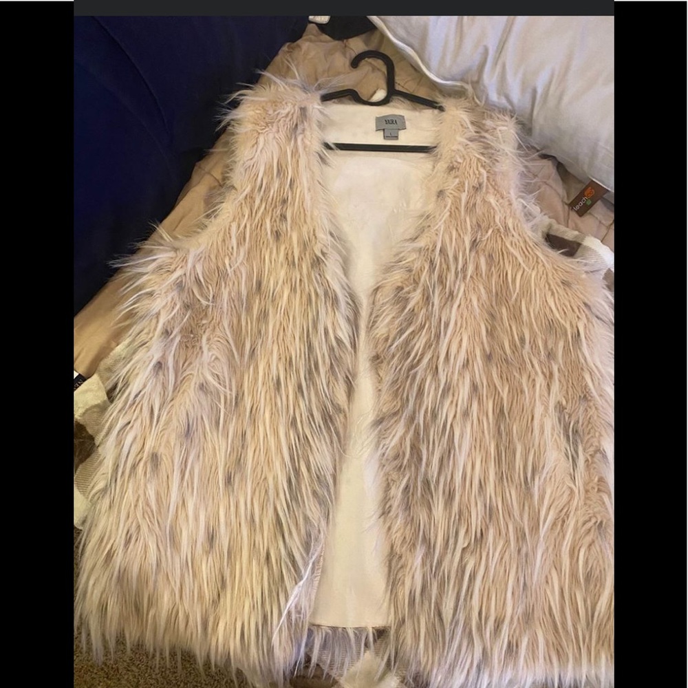 Faux fur vest